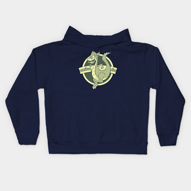 Dragon Burning Life Kids Hoodie by BlueGlue